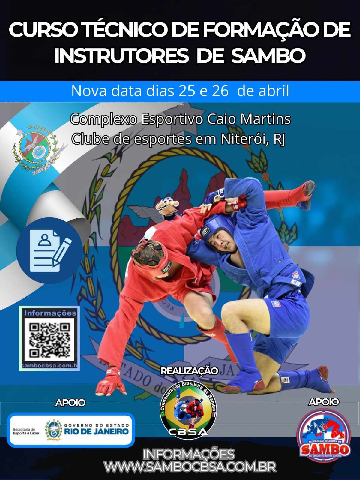 Banner Curso Formação de Instrutores 2026 - RJ